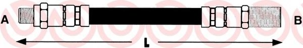 BREMBO T A6 028 Brake Hose
